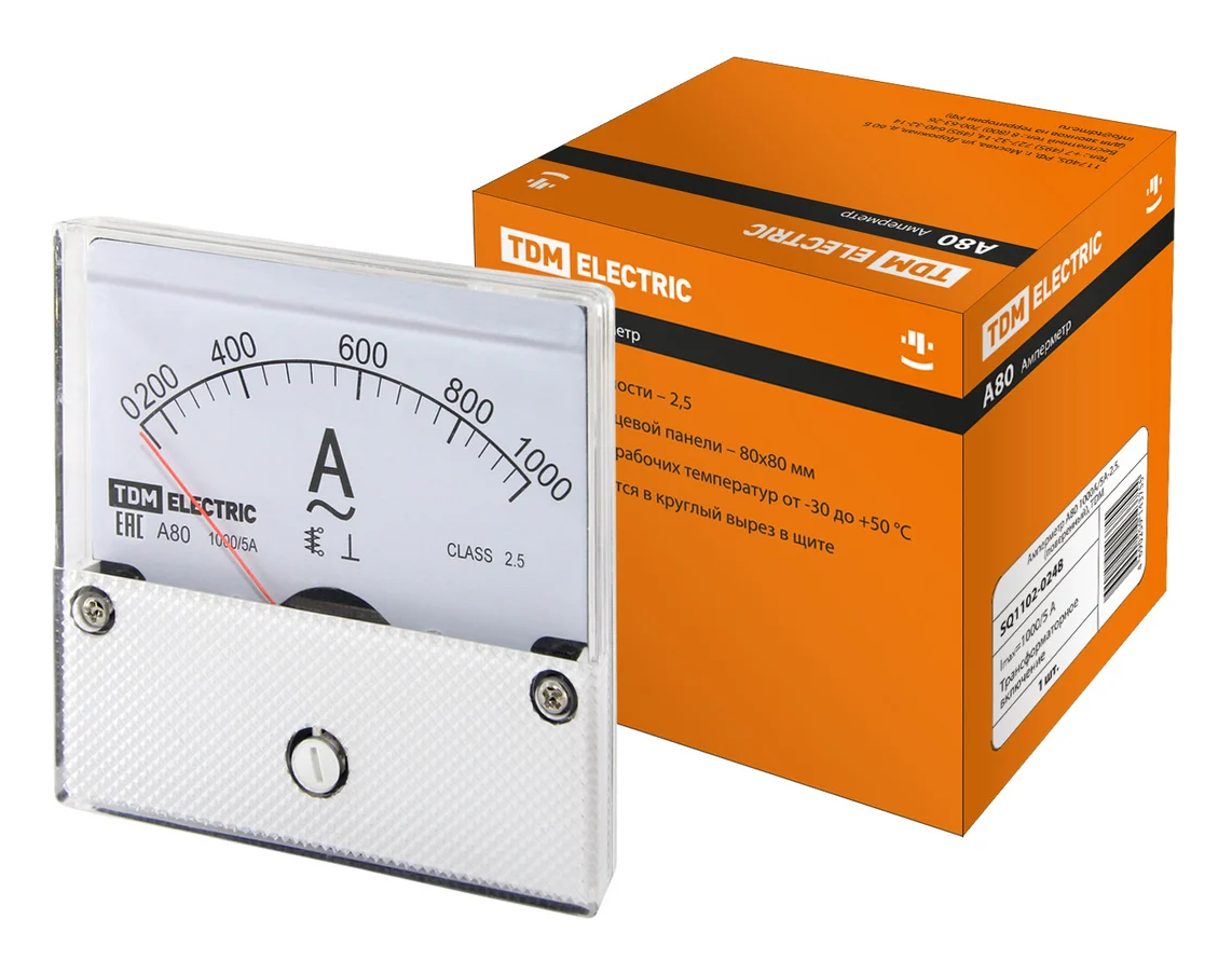 Амперметр TDM А80 1000А/5А-2,5, (поверенный) купить с доставкой по РФ