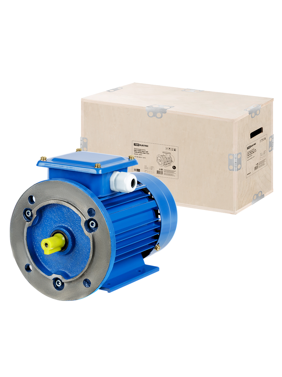 Электродвигатель TDM АИР 132M4 11 кВт 1500 об/мин 2081 купить с доставкой по РФ