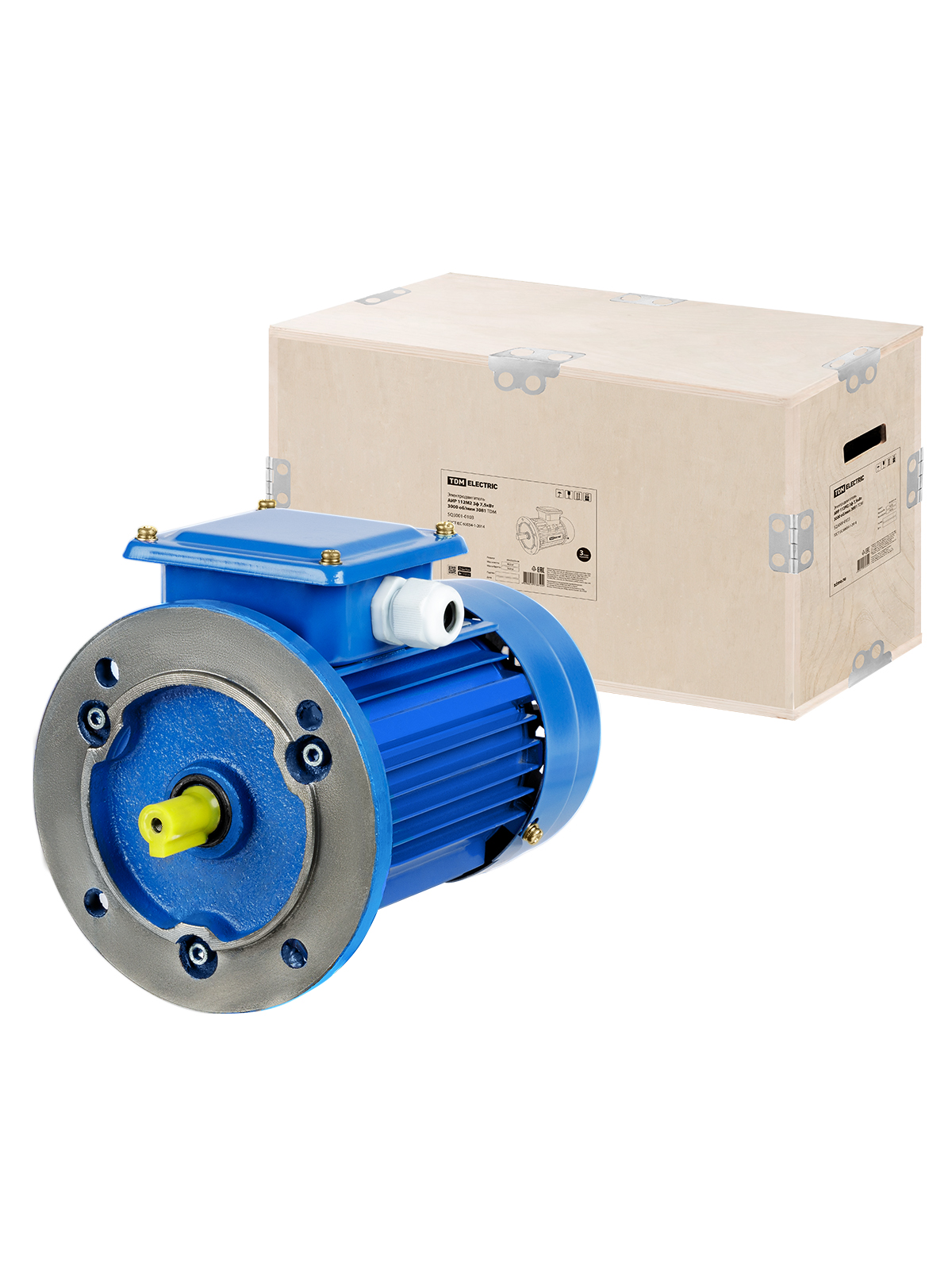 Электродвигатель TDM АИР 112M2 7,5 кВт 3000 об/мин 3081 купить с доставкой по РФ