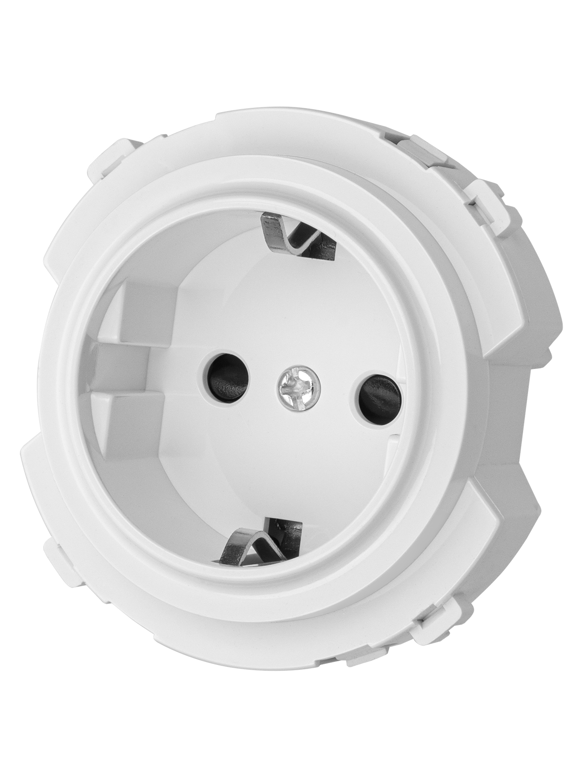 Розетка TDM ELECTRIC Байкал 2П+З 16А 250В с защ. шт. белая