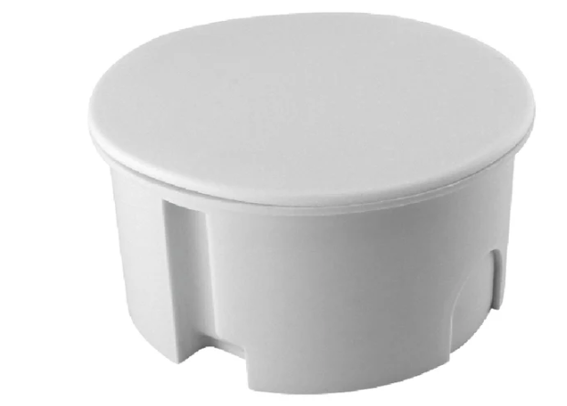 Распаячная коробка TDM СП D80х40мм, крышка, серая, IP20