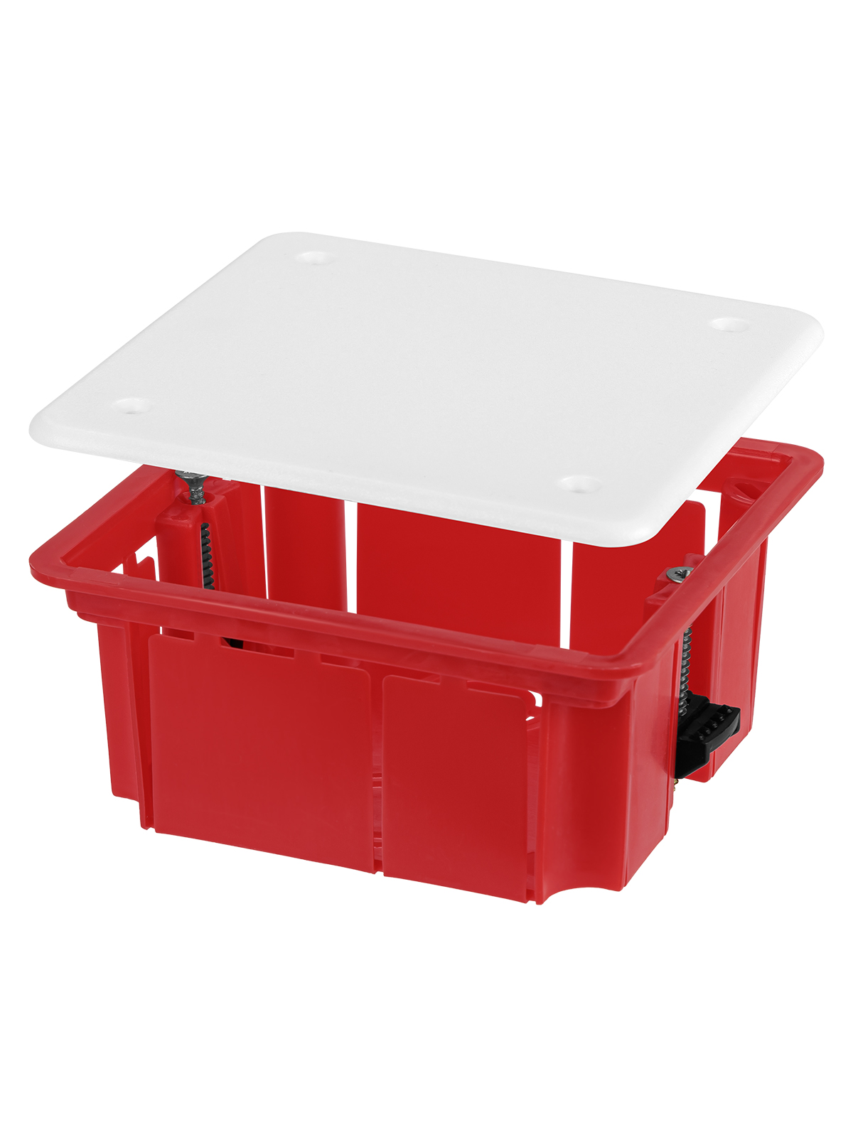 Распаячная коробка TDM СП 92х92х45мм, крышка, пл. лапки, IP20, инд. штрихкод