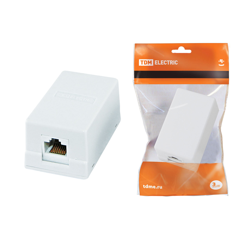 Компьютерная розетка TDM ELECTRIC 1xRJ-45 купить с доставкой по РФ