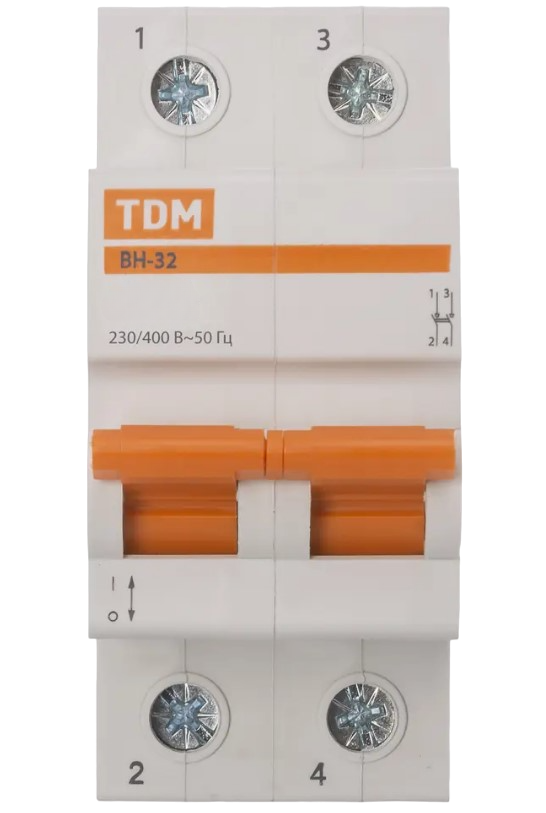 Выключатель нагрузки TDM ELECTRIC ВН-32 Home Use 2P 25A