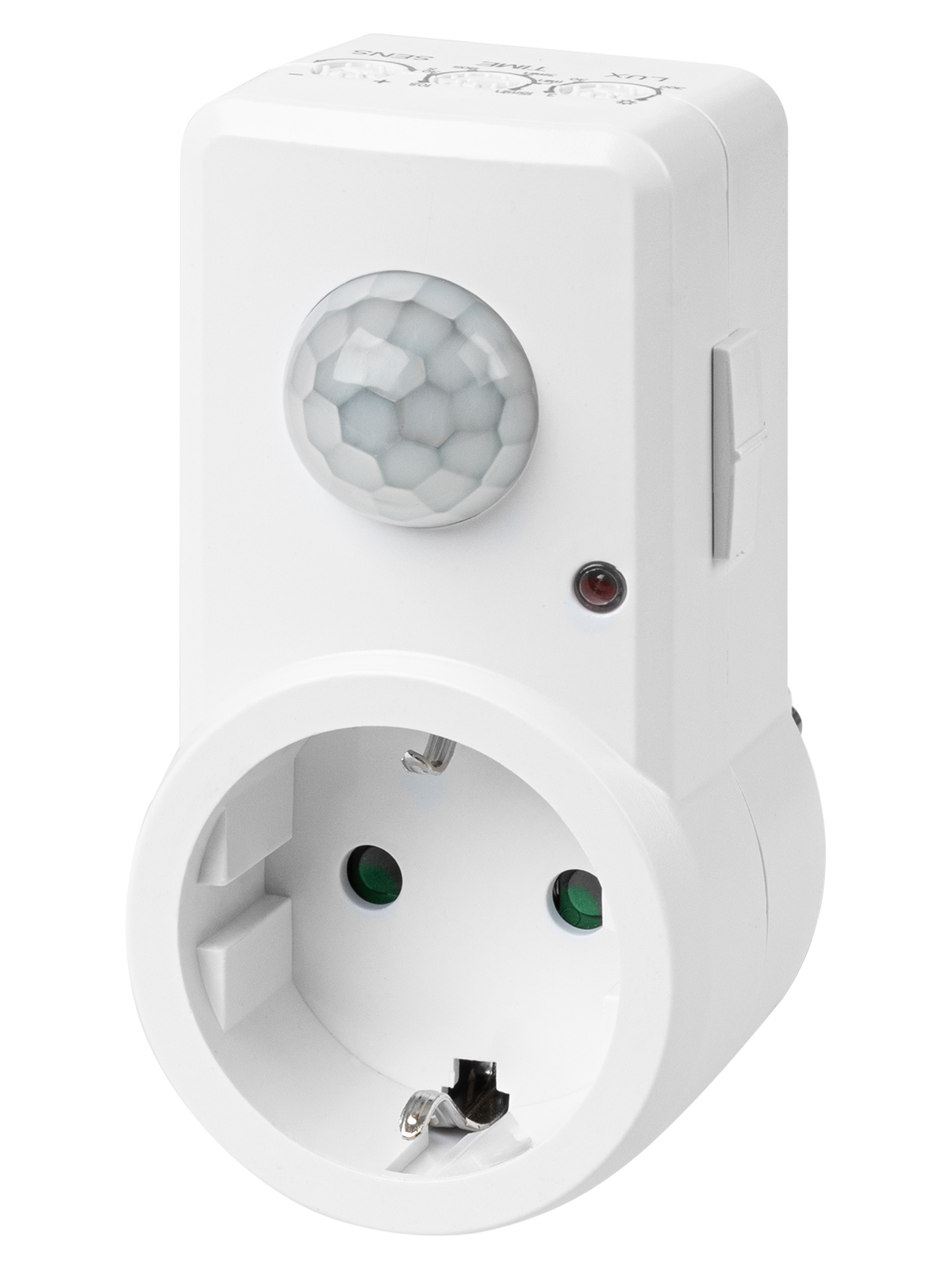 Розетка TDM ELECTRIC с датчиком движения 1200Вт, 10-420с, 2-9м, 3+лк 120гр IP20 ДДР-01 SQ0324-0027