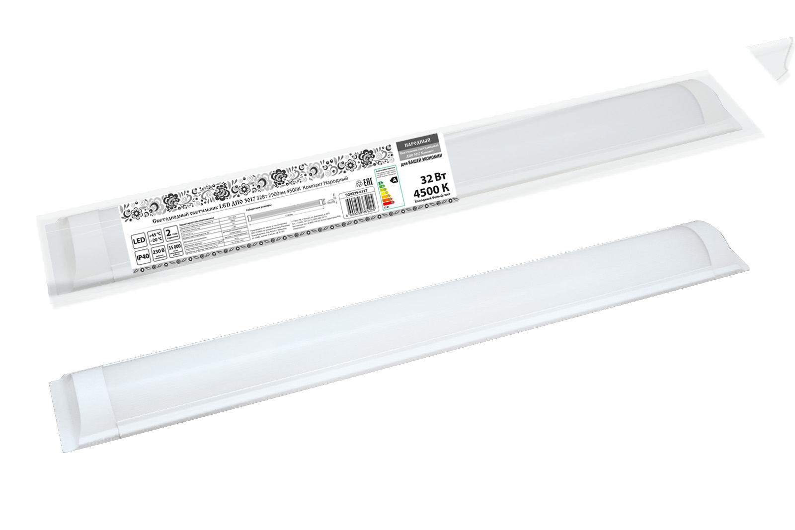 Светодиодный светильник TDM ELECTRIC Народный LED ДПО 3017 32Вт 2900лм 4500К Компакт