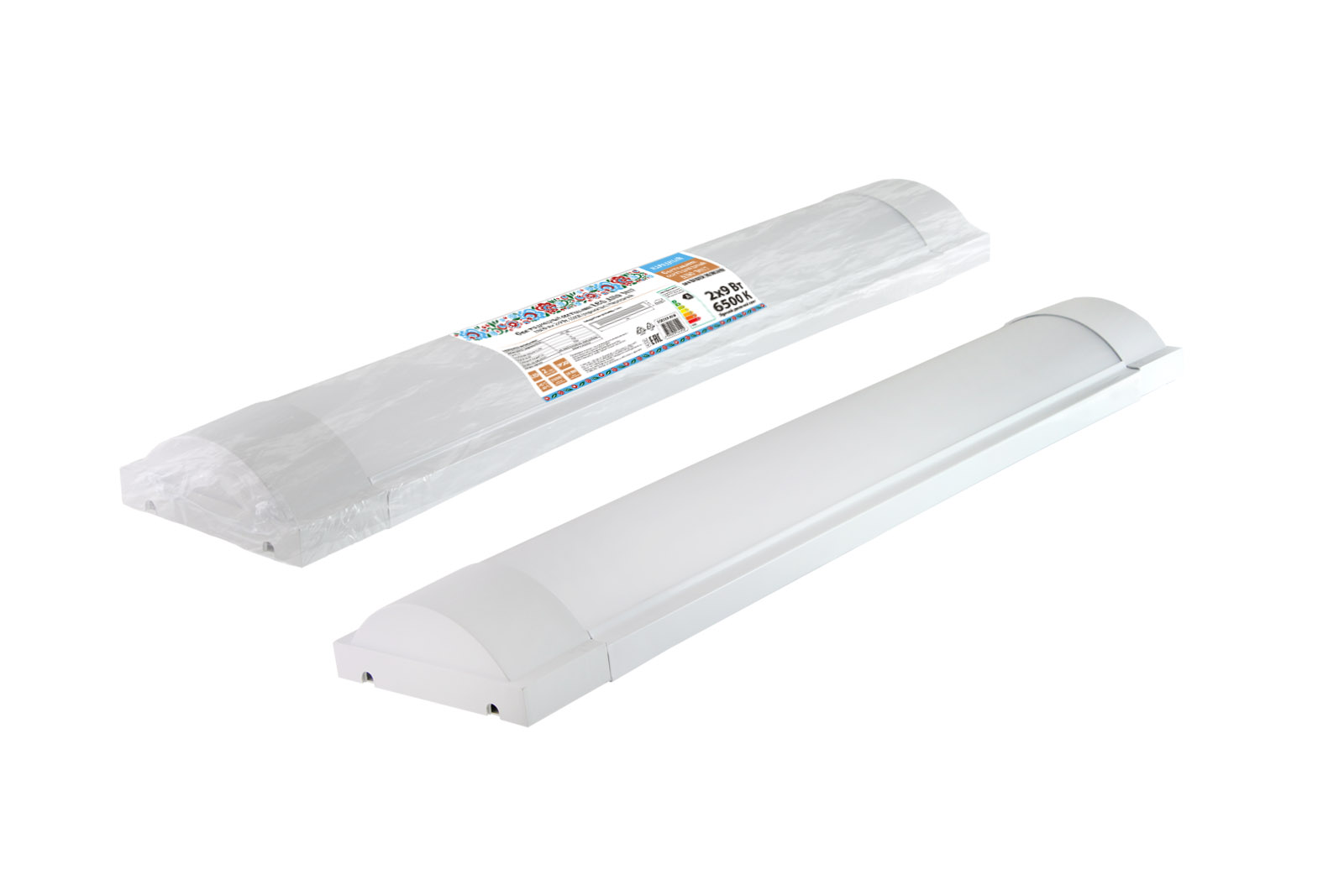 Светодиодный светильник TDM ELECTRIC Народный LED ДПО 3017 1800 лм 2х9 Вт, 6500К (термопак)