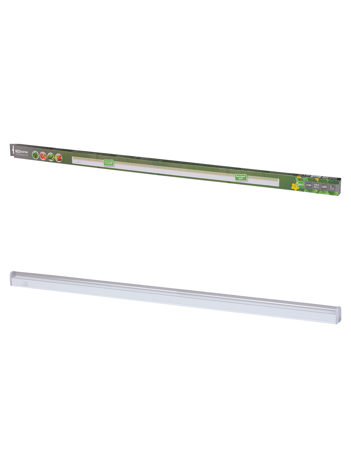 Светильник TDM ELECTRIC ФИТО 06-14-001 14 Вт, IP20, l=873 мм, с выкл.