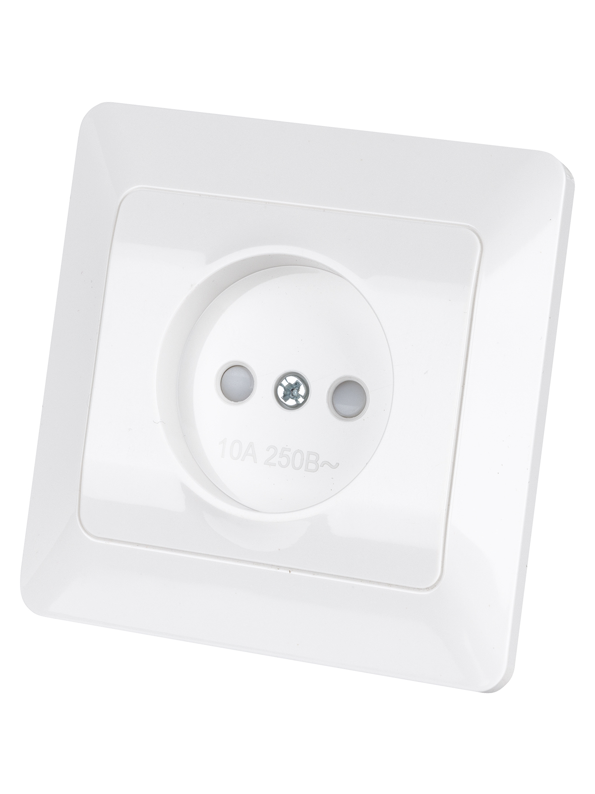 Розетка TDM ELECTRIC Ильмень 2П с защ. шт. 10А 250В белая