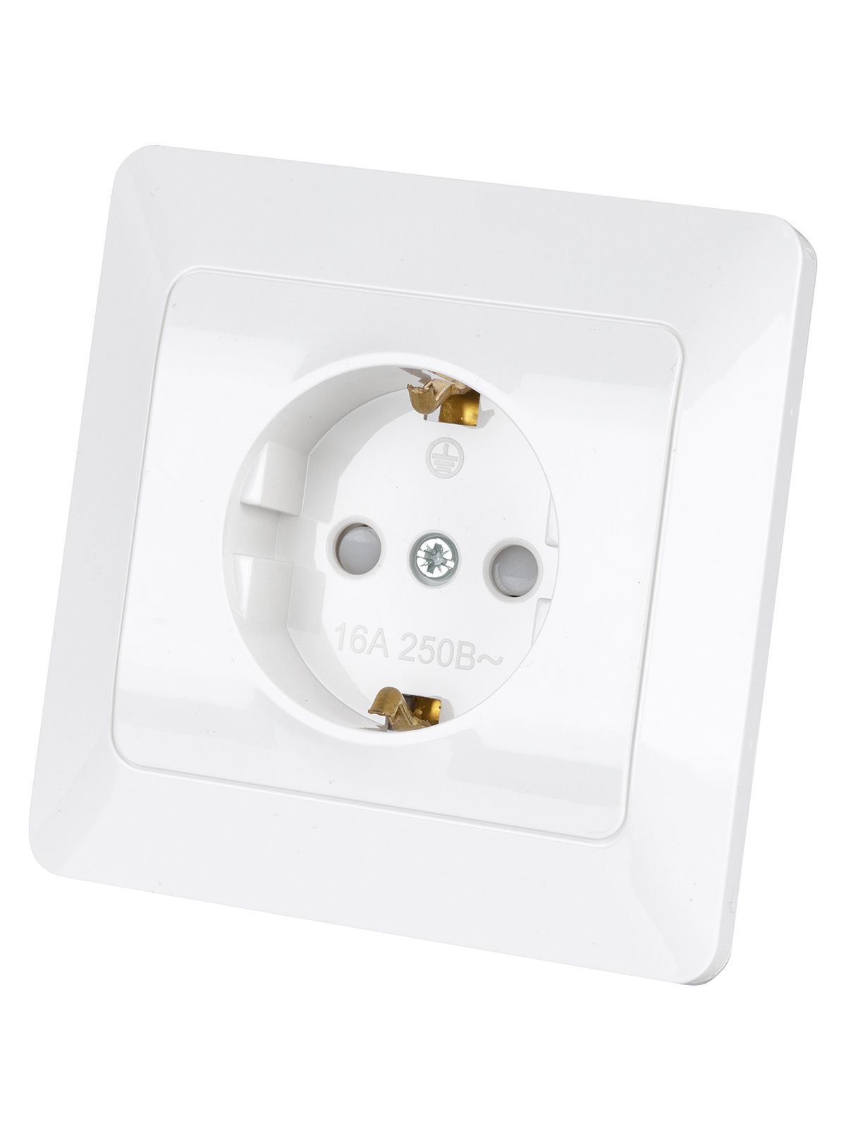 Розетка TDM ELECTRIC Ильмень 2П+З с защ. шт. 16А 250В белая