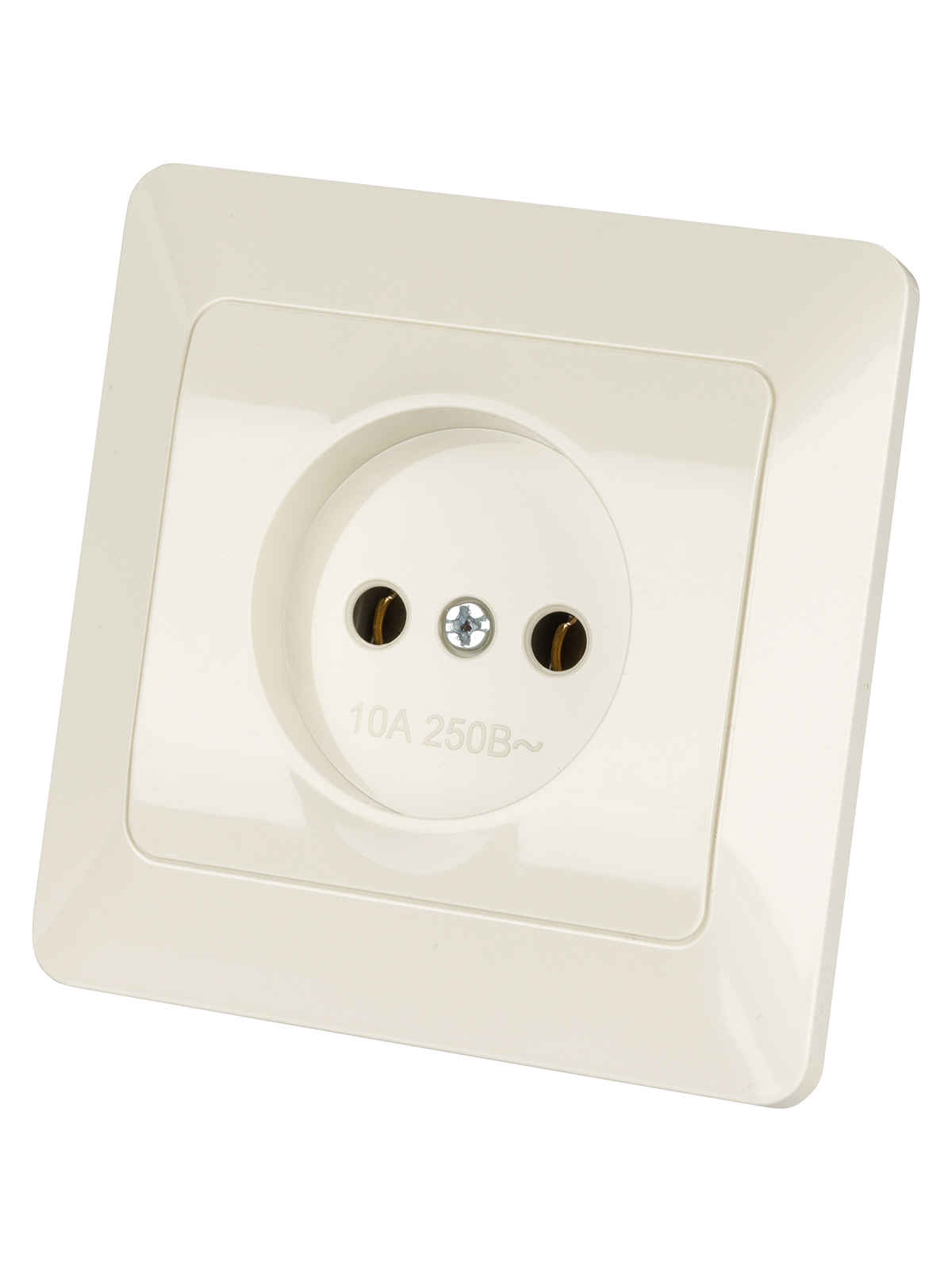 Розетка TDM ELECTRIC Ильмень 2П 10А 250В сл. кость