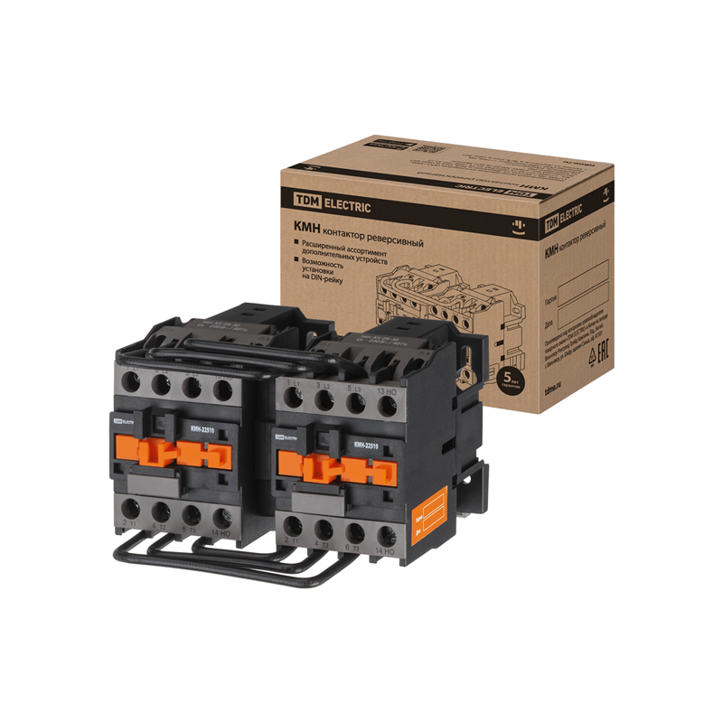 Контактор TDM ELECTRIC КМН-23230 реверс 32А 230В/АС3 2НО