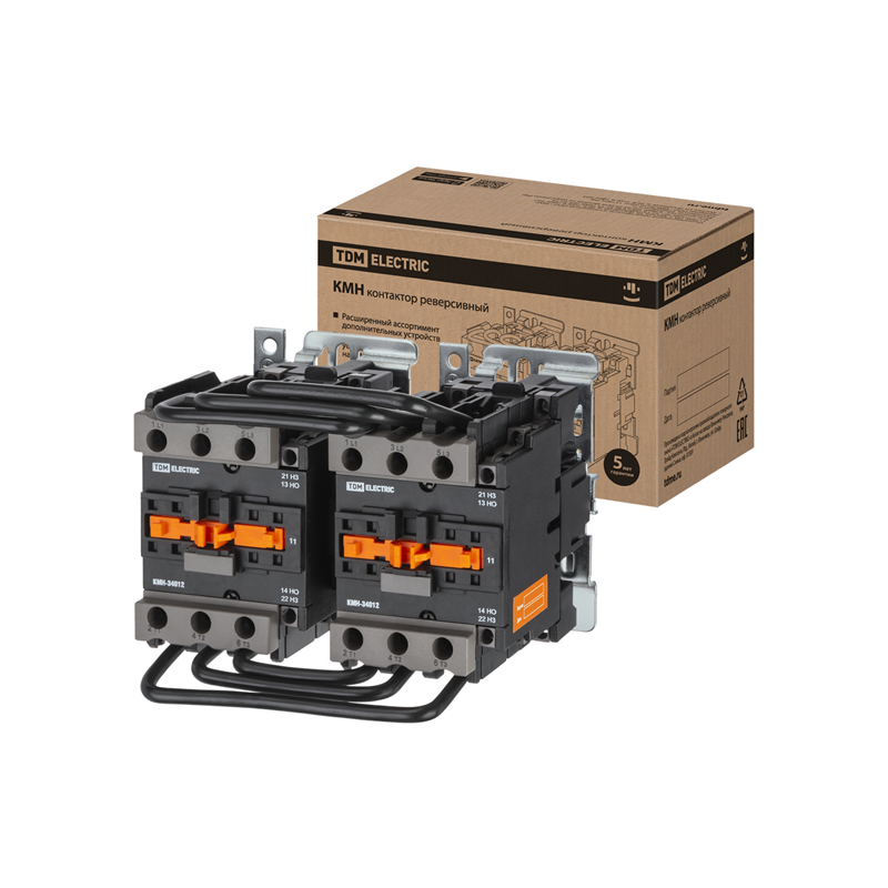 Контактор TDM ELECTRIC КМН-36532 реверс 65А 230В/АС3 2НО; 2НЗ