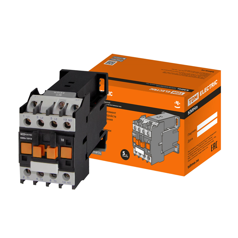 Контактор TDM ELECTRIC КМНп-11210 12А  24В/АС3 1НО