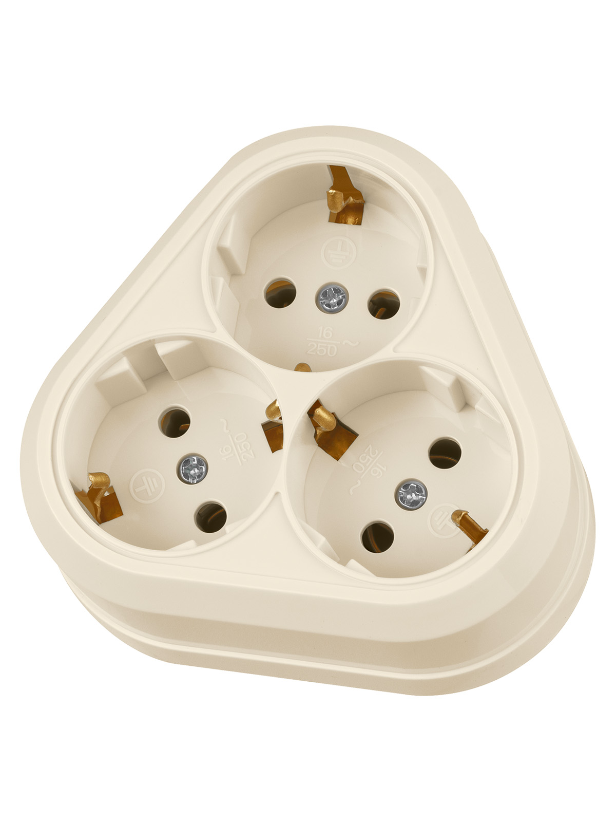 Розетка TDM ELECTRIC Ладога треугольная 2П+3 открытой установки IP20 16A сл.кость купить с доставкой по РФ