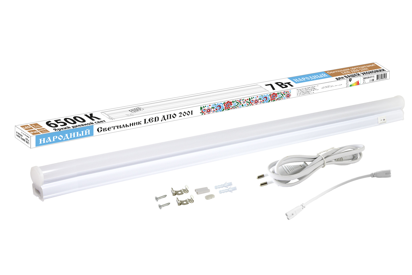 Светильник TDM ELECTRIC Народный LED ДПО 2001 7 Вт, 6500К, IP40 купить с доставкой по РФ