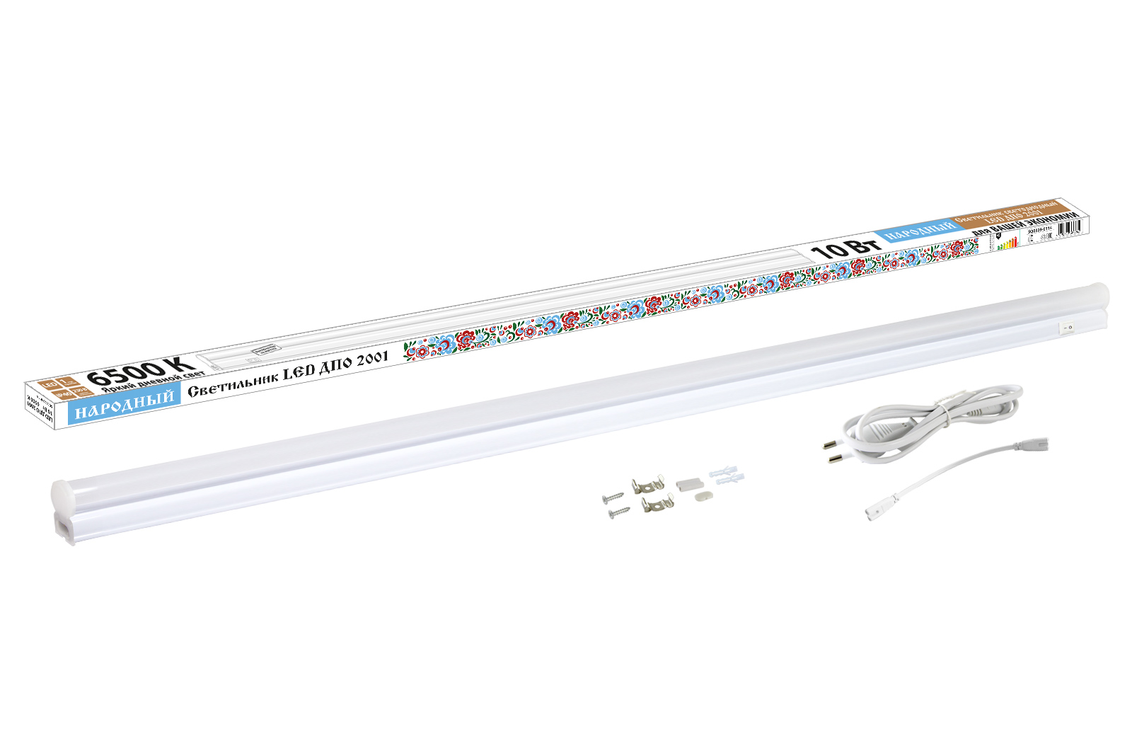 Светильник TDM ELECTRIC Народный LED ДПО 2001 10 Вт, 6500К, IP40 купить с доставкой по РФ