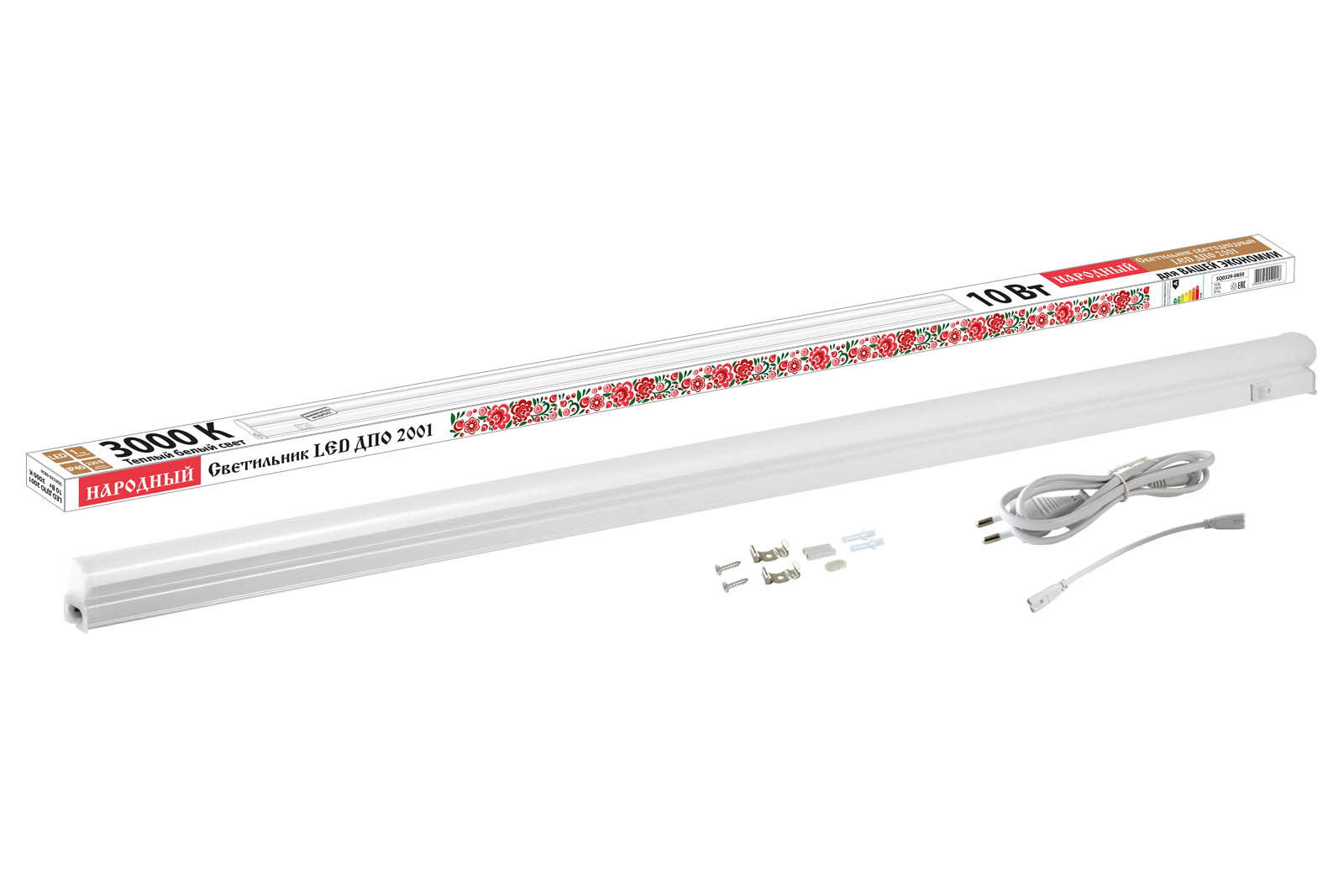 Светильник TDM ELECTRIC Народный LED ДПО 2001 10 Вт, 3000К, IP40