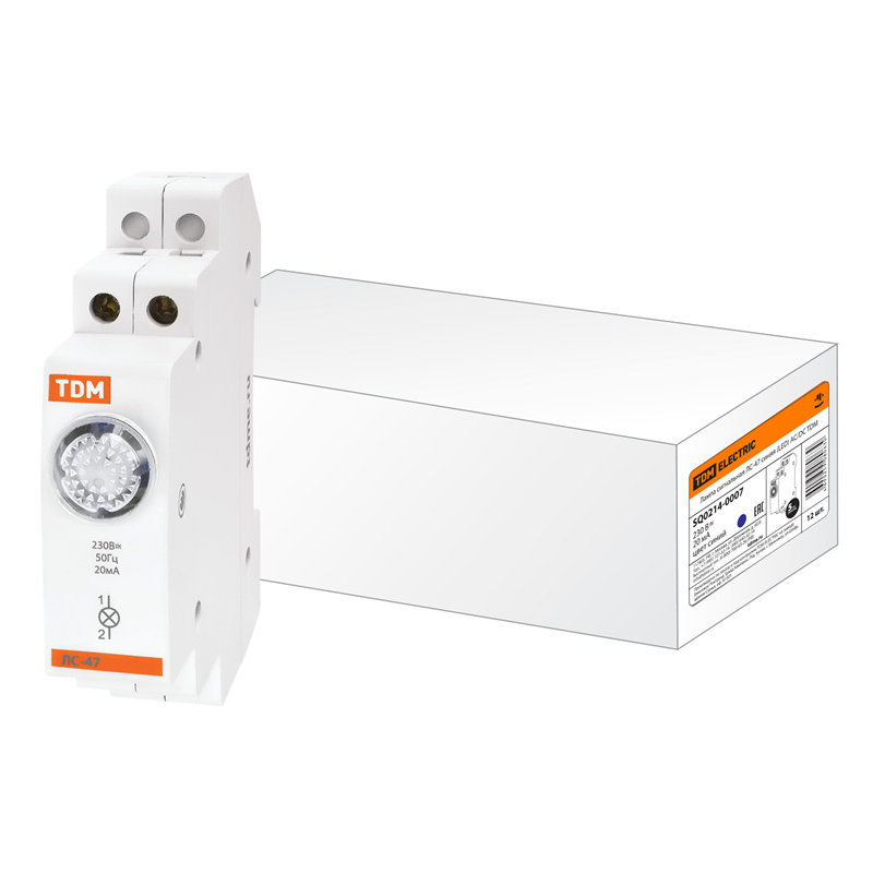 Лампа сигнальная TDM ELECTRIC ЛС-47 красная (LED) AC/DC