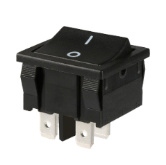 Клавишный переключатель TDM MRS-201 черный 2 положения 2з