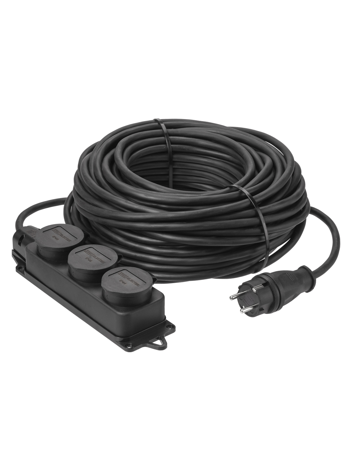 Удлинитель-шнур силовой TDM ELECTRIC Народный IP44 3 гнезда с/з 4000 Вт 30 м