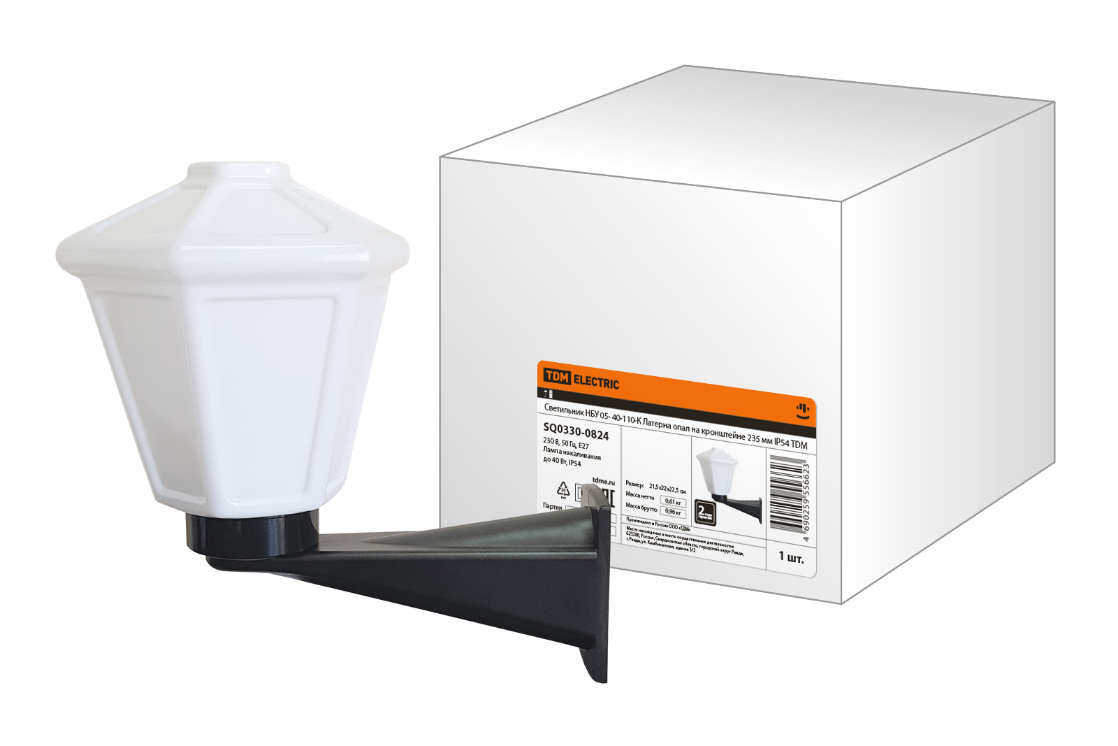 Светильник TDM ELECTRIC НБУ 05- 40-110-К Латерна опал на кронштейне 235 мм IP54