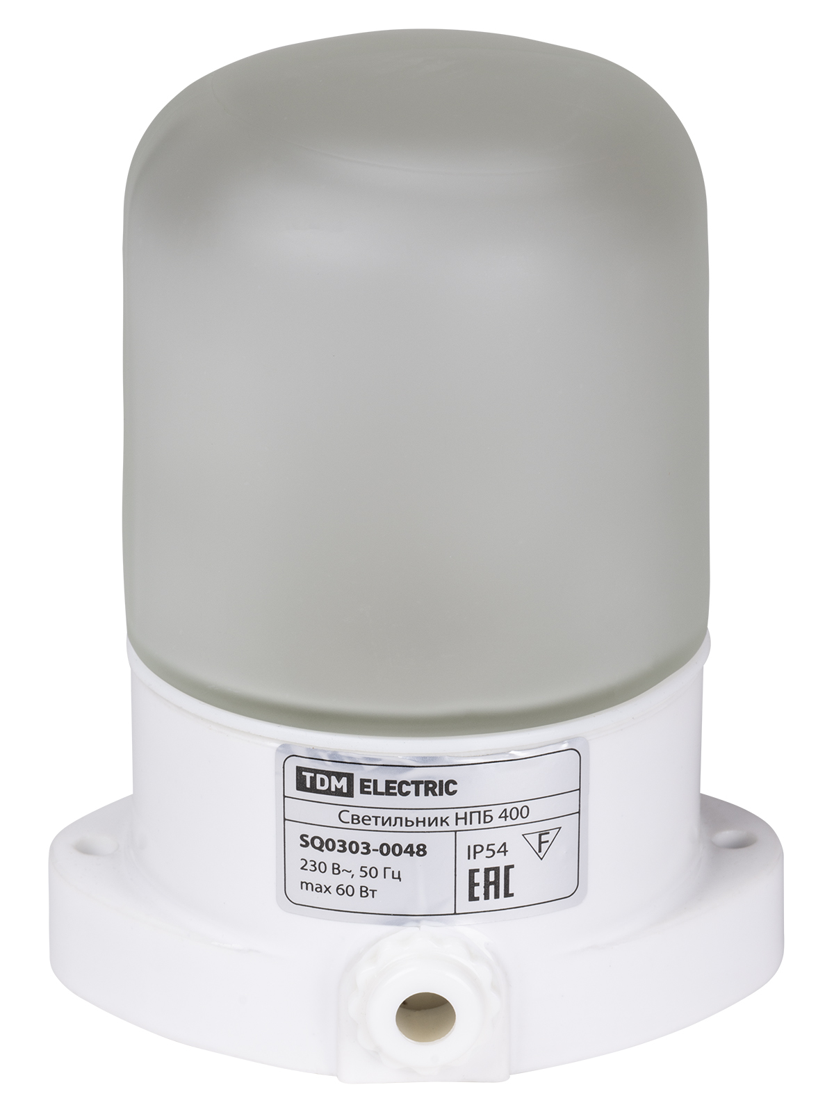 Светильник TDM ELECTRIC НПБ400 для сауны настенно-потолочный белый, IP54, 60 Вт, белый, TDM