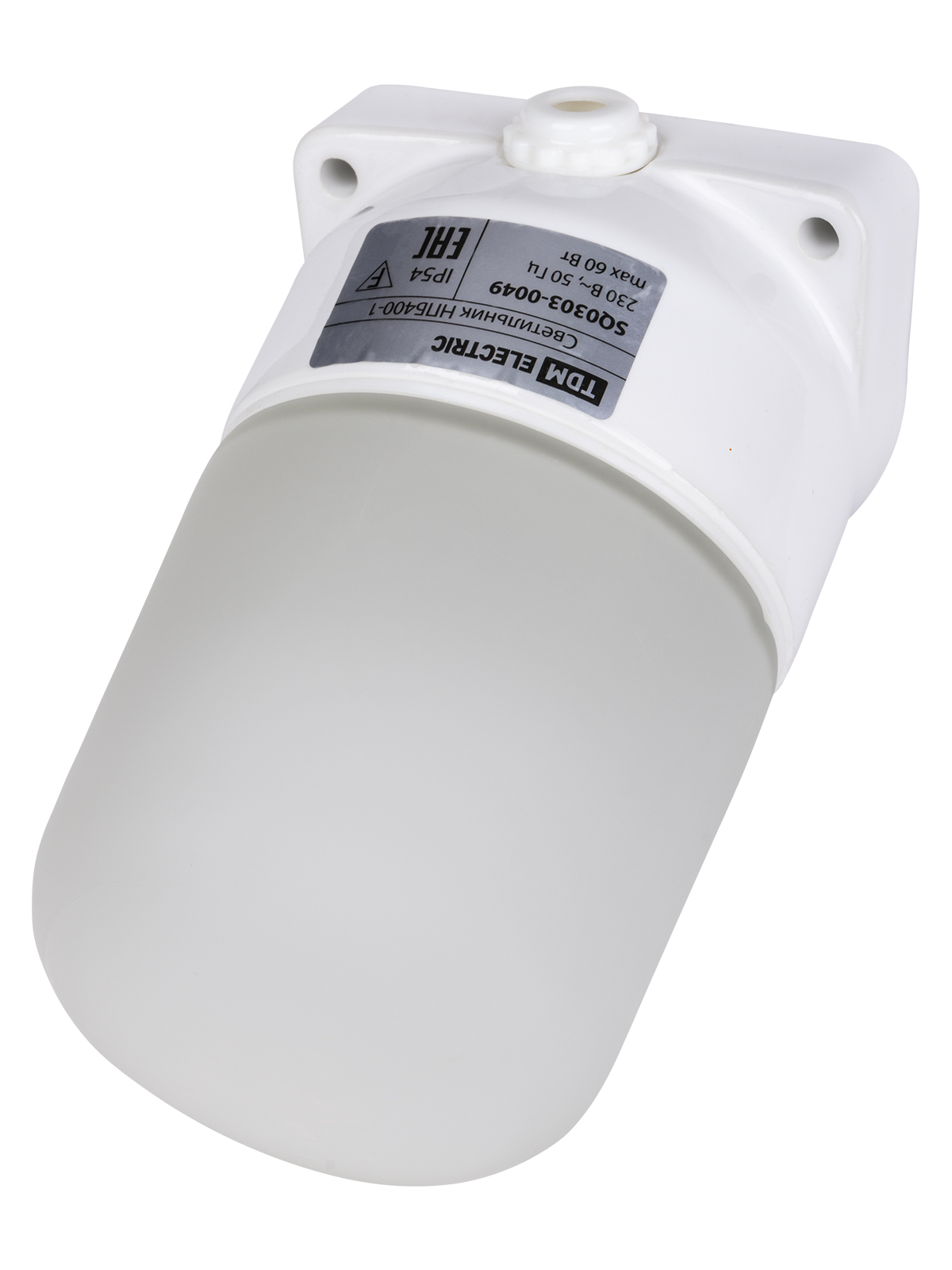 Светильник TDM ELECTRIC НПБ400-1 для сауны настенный, наклонный, IP54, 60 Вт, белый