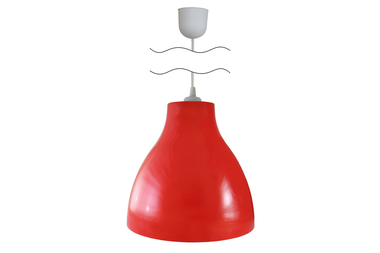 Светильник TDM ELECTRIC НСБ 21-60-052 УХЛ4 "Melodi" красный, шнур белый
