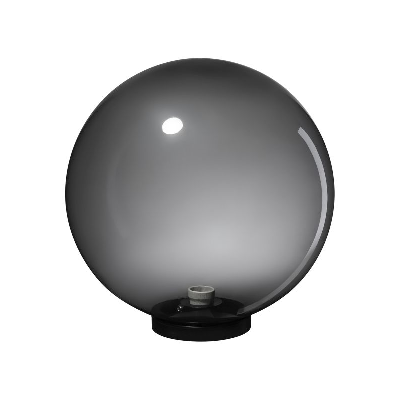 Светильник TDM ELECTRIC НТУ 03-100-402 шар d=400 мм IP54 (дымчатый ПММА, основание плоское ПК 145, Е27) купить с доставкой по РФ