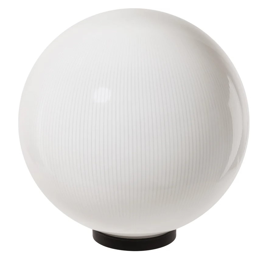 Светильник TDM ELECTRIC НТУ 03-100-404 шар d=400 мм IP54 (опал призма ПММА, основание плоское ПК 145, Е27) купить с доставкой по РФ