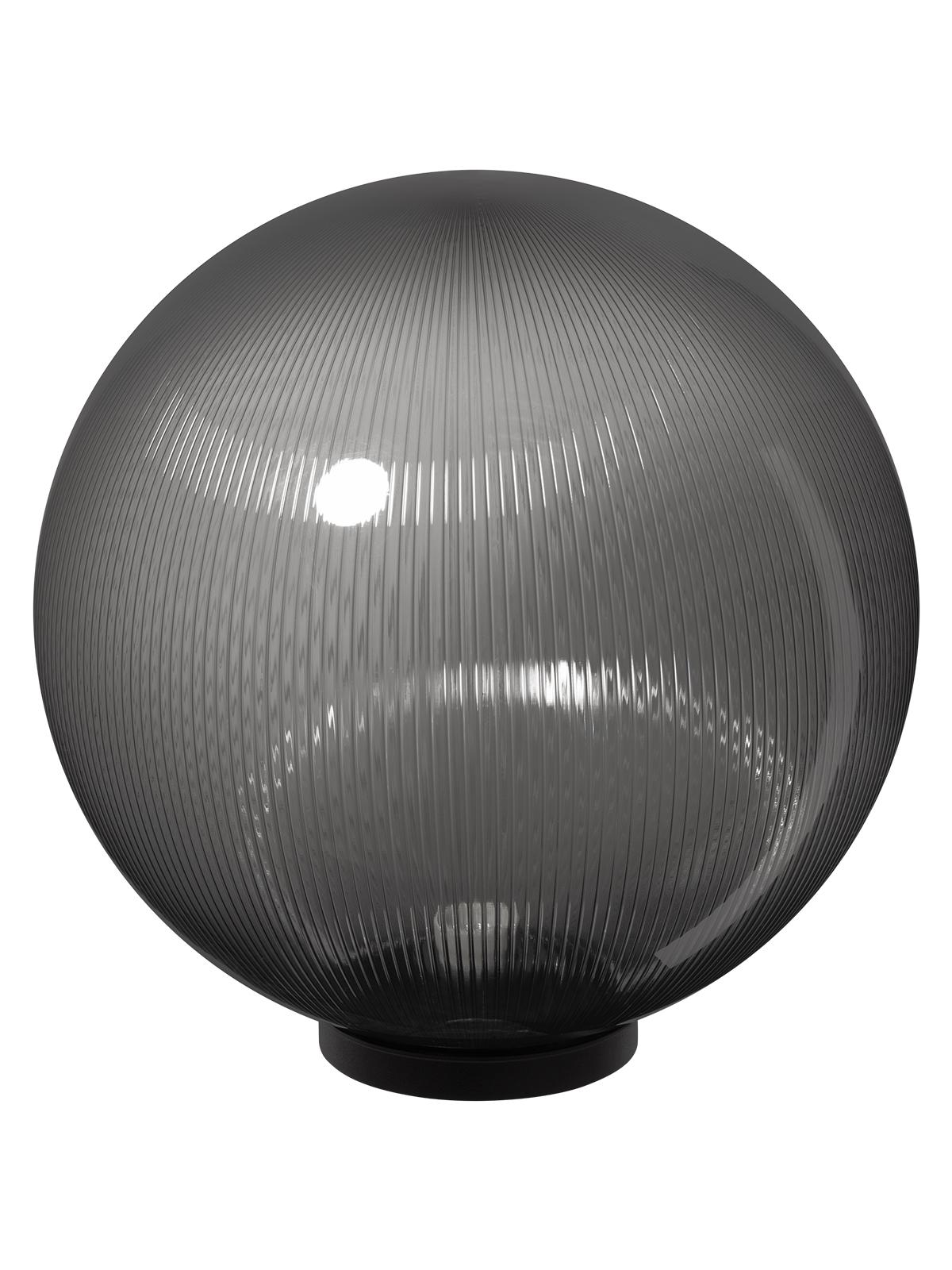 Светильник TDM ELECTRIC НТУ 03-100-406 шар d=400 мм IP54 (дымч призма ПММА, основание плоское ПК 145, Е27) купить с доставкой по РФ