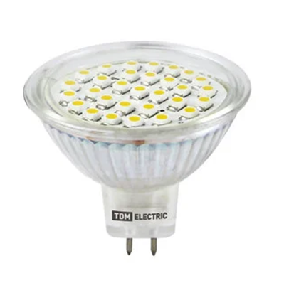 Лампа светодиодная TDM PAR16-7 Вт-220 В -4000 К–GU 10 SMD (с матовым стеклом) купить с доставкой по РФ