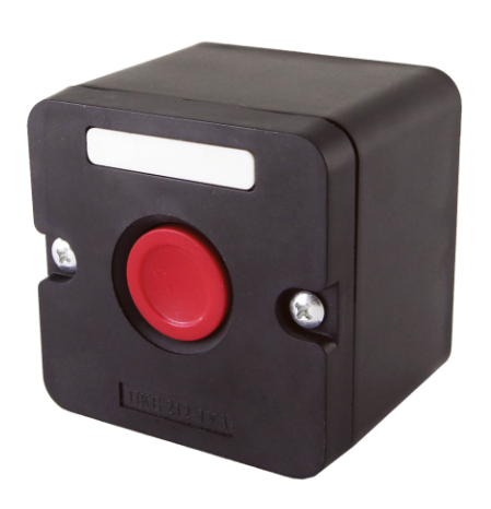 Пост кнопочный TDM ПКЕ 212-1 У3, красная кнопка, IP40