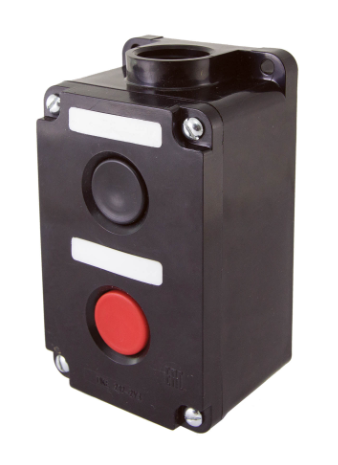 Пост кнопочный TDM ПКЕ 212-2 У3, красная и черная кнопки, IP40