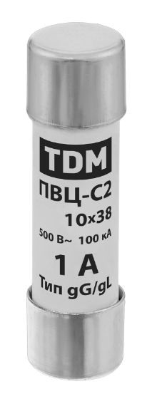 Плавкая вставка TDM ПВЦ-С2 10х38 1А купить с доставкой по РФ