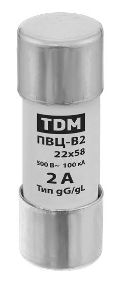 Плавкая вставка TDM ПВЦ-В2 22х58 2А