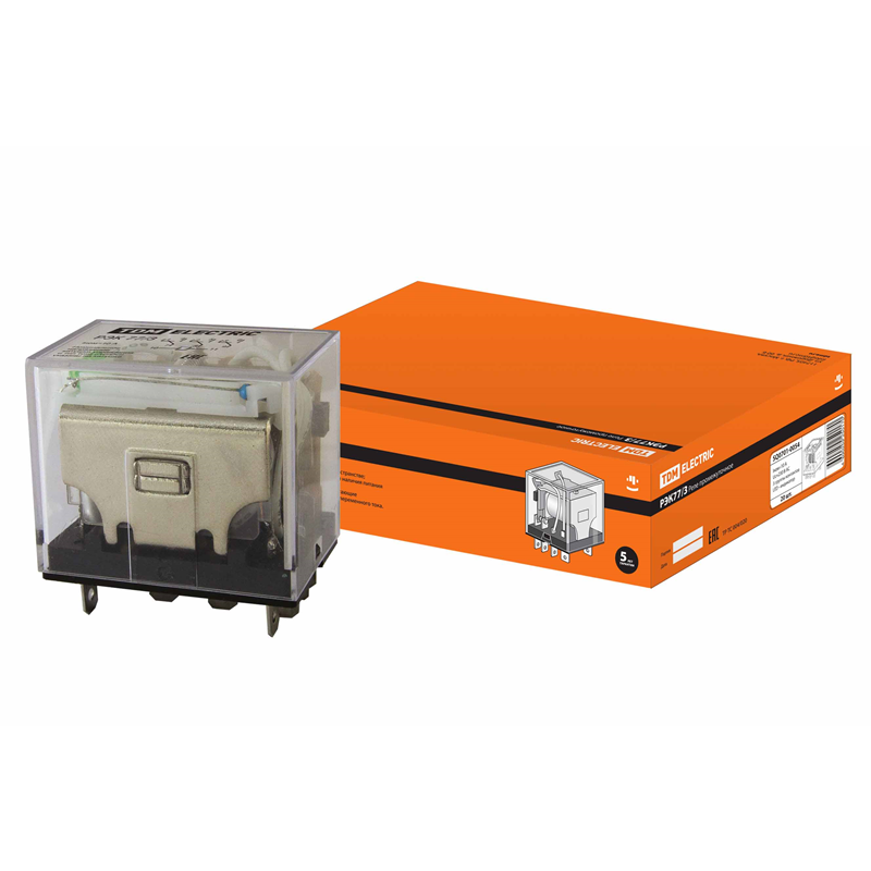 Реле TDM ELECTRIC РЭК77/3 с инд. 10А 230В AC