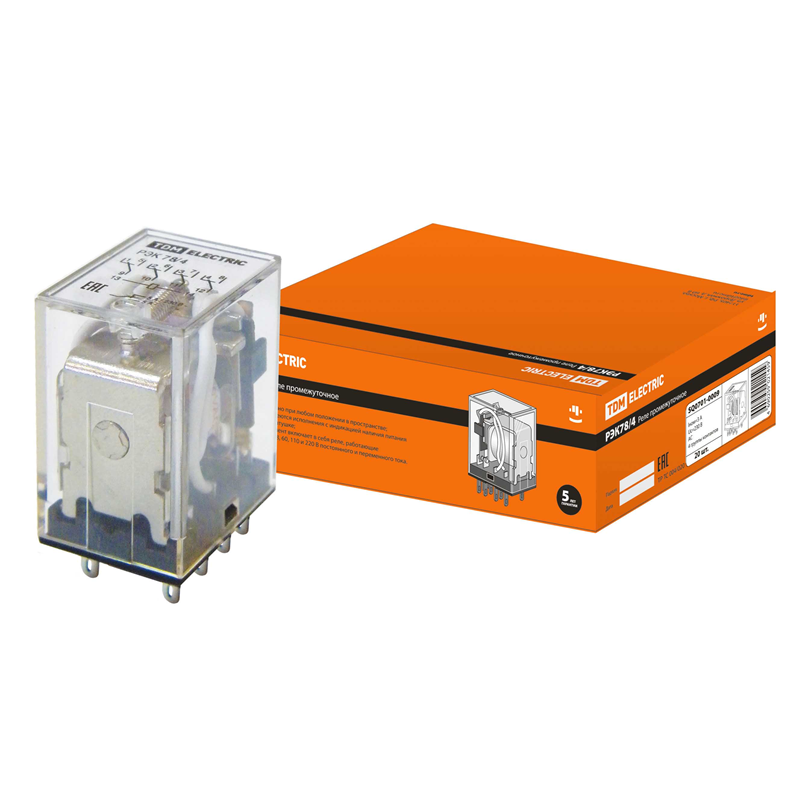 Реле TDM ELECTRIC РЭК78/4 3А 230В АC