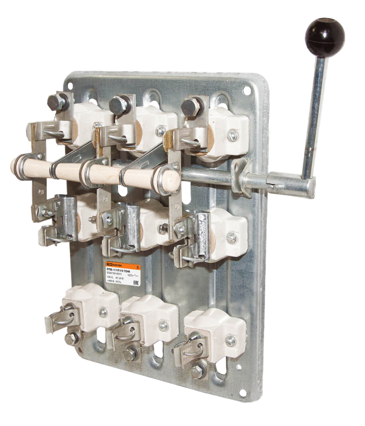 Рубильник TDM Electric РПБ-2/1П У3 TDM 250А правый привод без плавких вставок