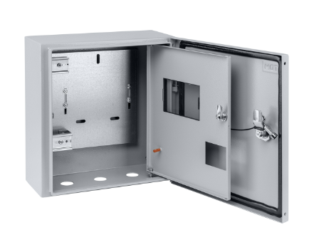Корпус металлический TDM ЩУ-1ф/1-1-6 IP66 (2 двери) (310х300х150)