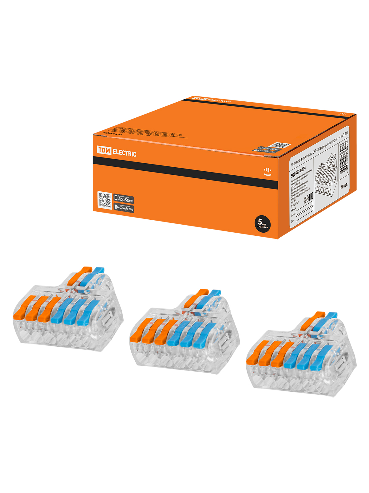 Клемма разветвительная TDM ELECTRIC СКР-626 в прозрачном корпусе