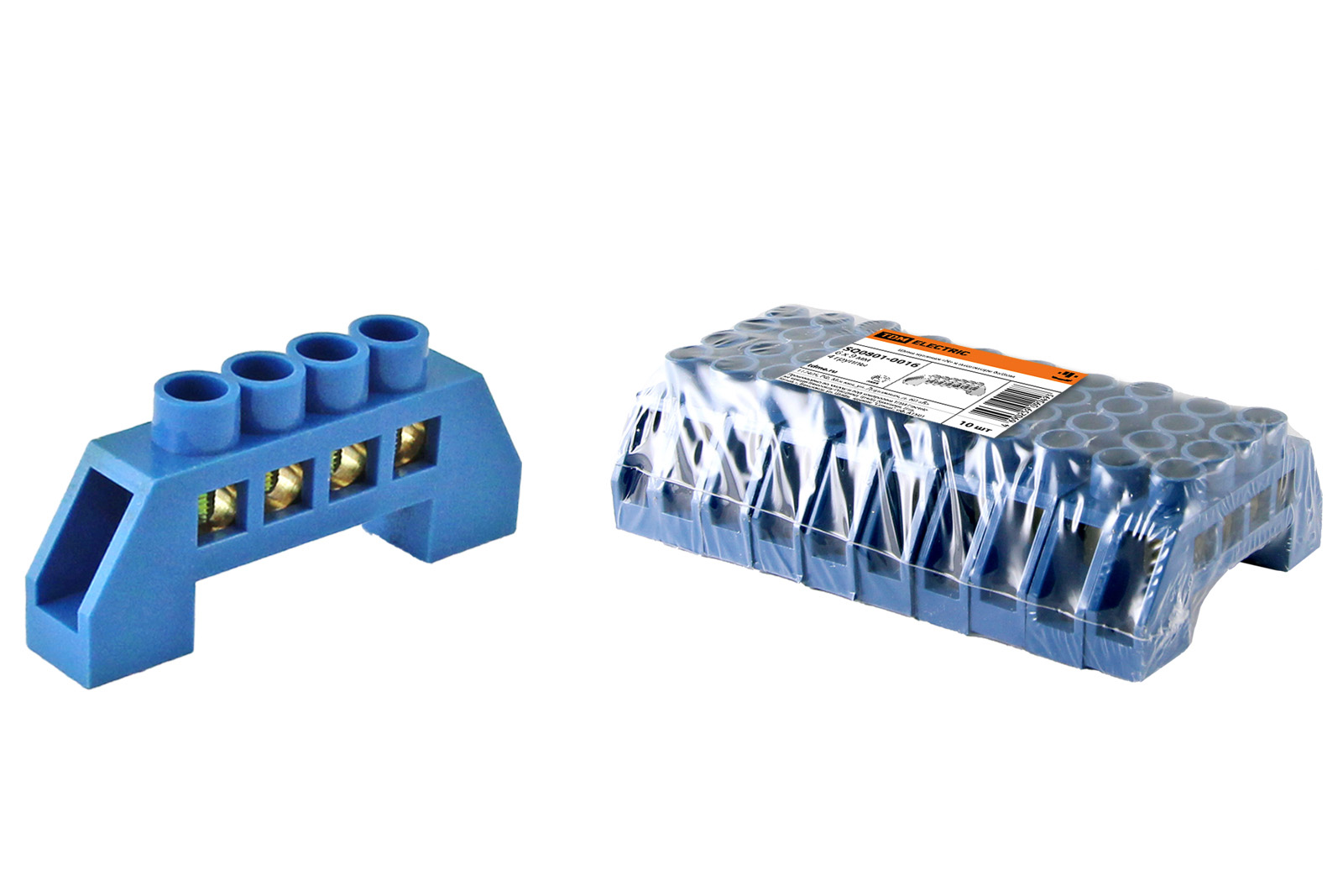 Шина TDM ELECTRIC "N" нулевая в изоляторе 6х9мм 4 группы