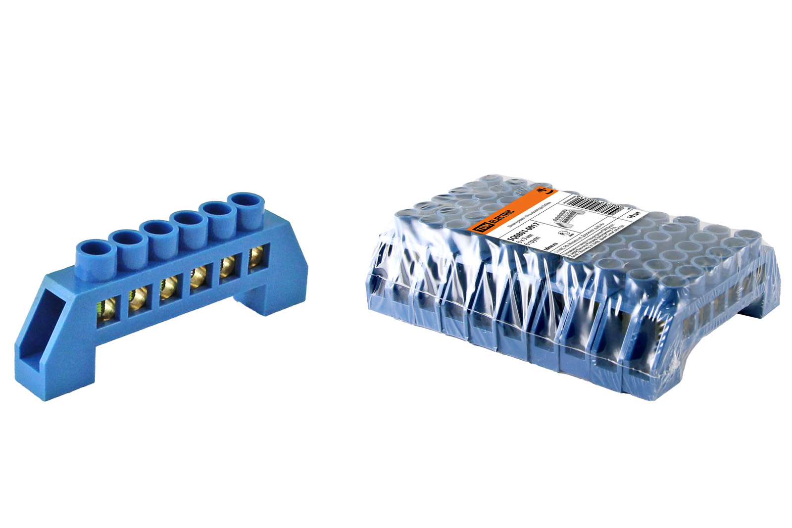 Шина TDM ELECTRIC "N" нулевая в изоляторе 6х9мм 6 групп
