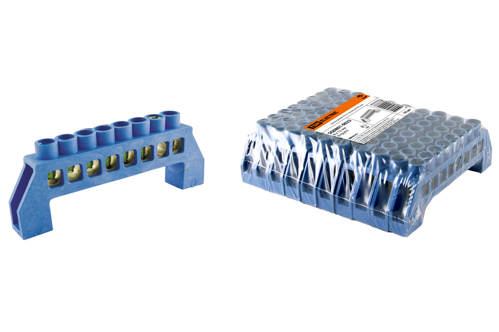 Шина TDM ELECTRIC "N" нулевая в изоляторе 8х12мм 8 групп