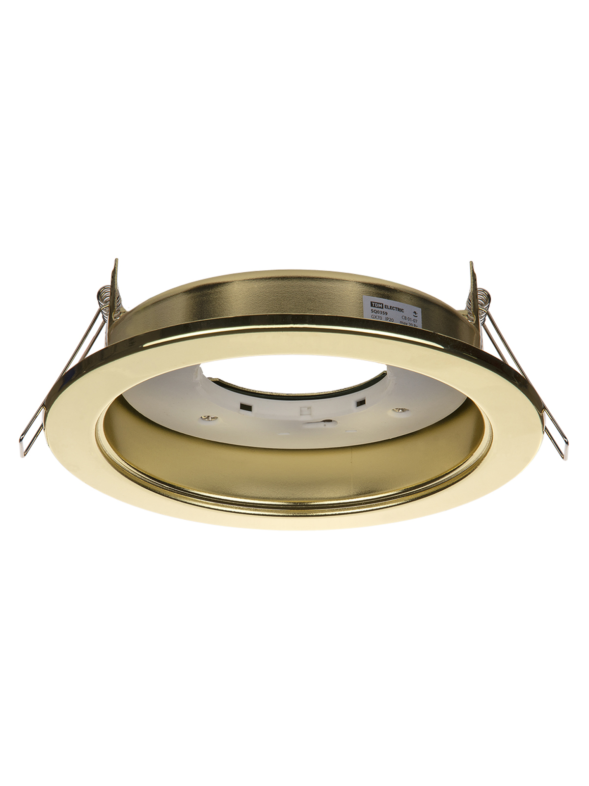 Светильник встраиваемый TDM ELECTRIC СВ 01-07 GX70-H5, 220 В, 50 Гц, без рефл., золото