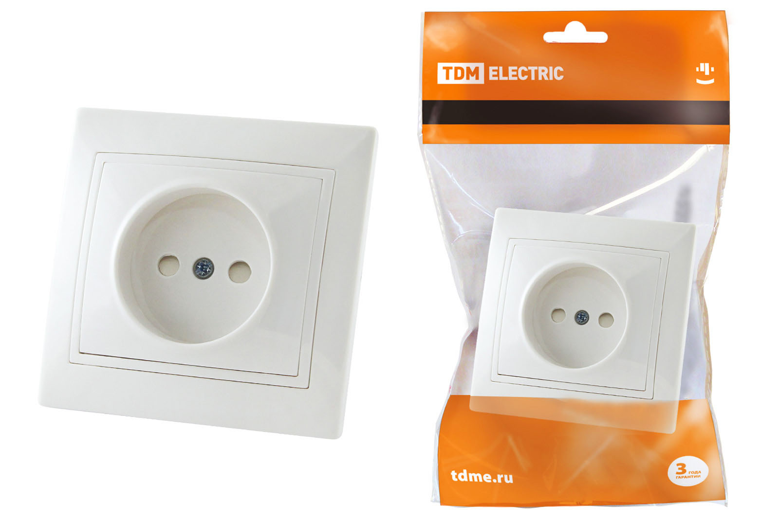 Розетка TDM ELECTRIC Таймыр 2П с защ. шт. 10А 250В белая