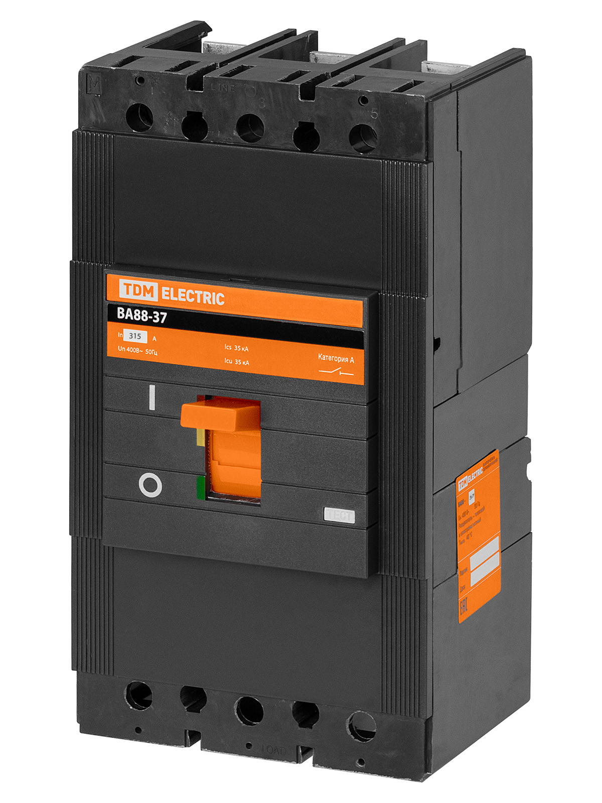 Автоматический выключатель TDM ELECTRIC ВА88-37 3Р 315А 35кА