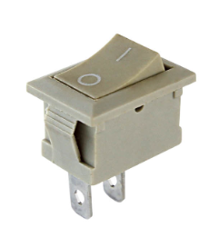 Клавишный переключатель TDM YL-211-01 серый 2 положения 1з