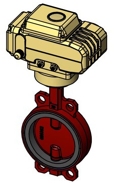 Затвор дисковый Tecofi VPI 4448R-NX4 EPDM DN50 PN16